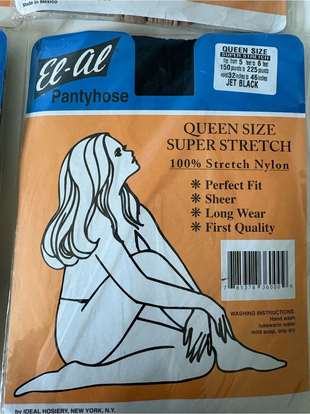 Queen Size Super Stretch Pantyhose - 4 Assorted colors NWT